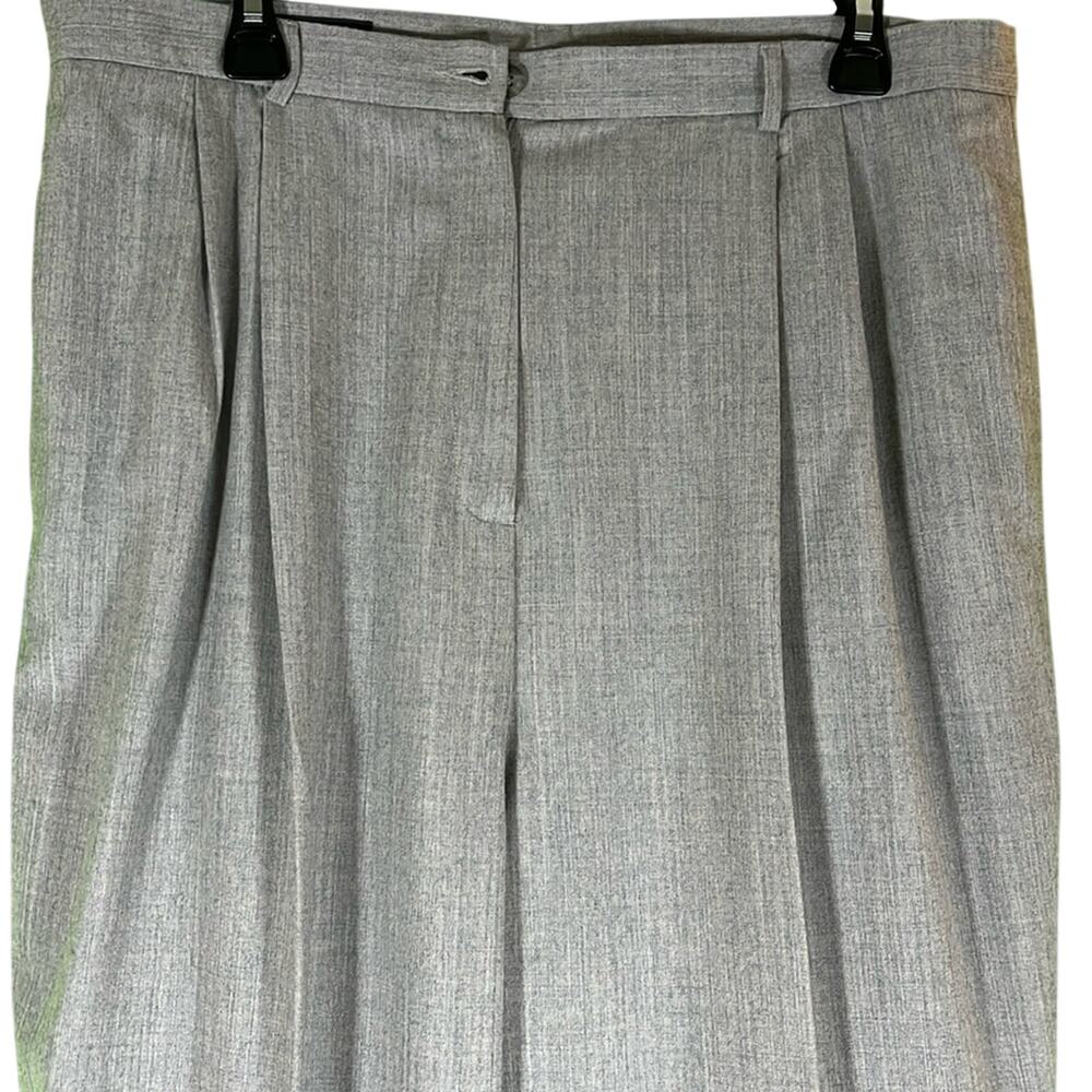 Lands' End Gray Classic Wool Suit Pants Size 18 Tall - Picture 3 of 5